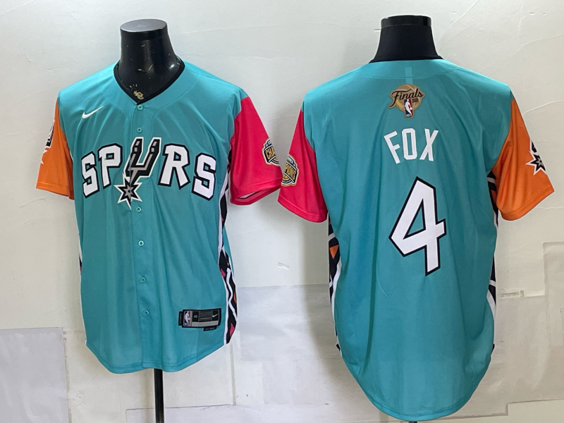 Men San Antonio Spurs #4 Fox green Nike 2026 NBA Jersey 070